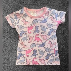 Two 12 month pajama pants and shirt. Dinosaur and unicorn